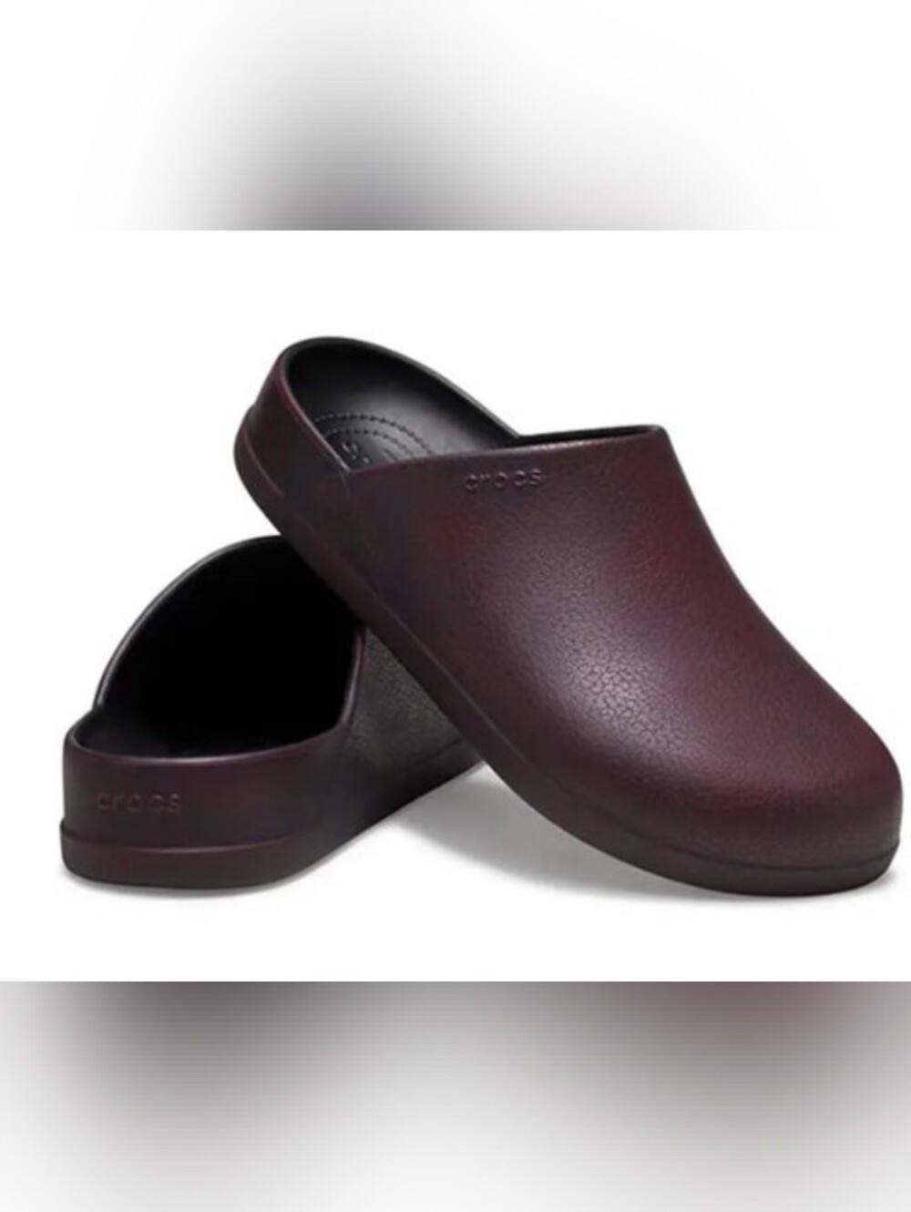 Crocs Dylan Burnished Clogs Dark Cherry Unisex size M 8 , W 10 Support Comfort